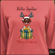 Weihnachtlicher Pointer-Hund getupft Geschenk Graf