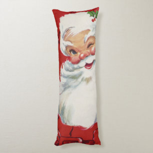 Weihnachtlicher Santa Claus, fröhlich und zwinkern Seitenschläferkissen