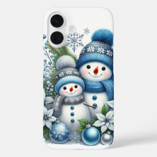 Weihnachtlicher Schneemann Feiertag iPhone 16 Hülle
