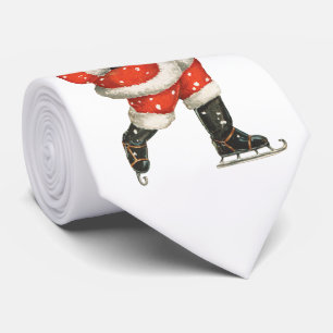 Weihnachtlicher viktorianischer Santa Claus Eisläu Krawatte
