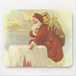 Weihnachtlicher viktorianischer Santa Claus im Kam Mousepad
