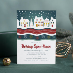 Weihnachtliches Dorf - Holiday Open House Einladung
