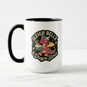 Weihnachtliches Drachen-Geschichtenbuch - Festlich Tasse