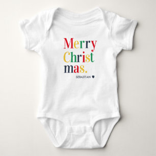 Weihnachtliches Familien-Weihnachtsfest Baby Strampler