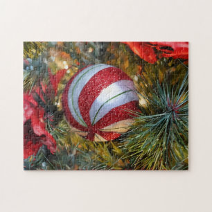 Weihnachtliches festliches Schmuck Kunstpuzzle