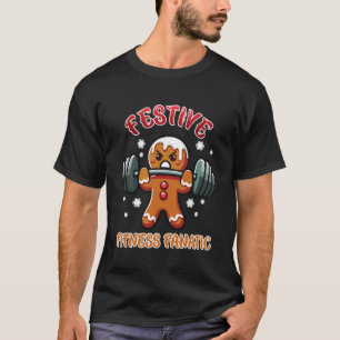 Weihnachtliches Fitness-Fanatiker-Funny-Muskel-Tra T-Shirt