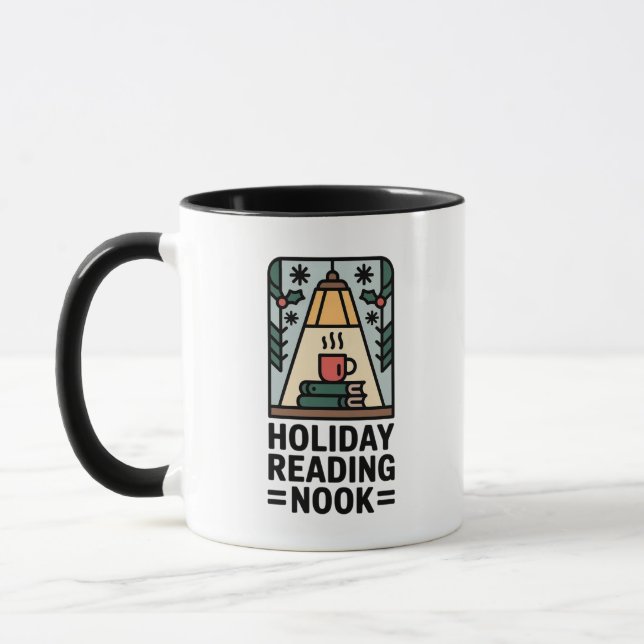 Weihnachtliches Lesecafé Tasse (Links)