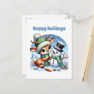 Weihnachtliches Rentier Frohe Weihnachten 