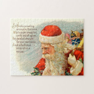 weihnachtliches Vintage-Santa-Gedicht
