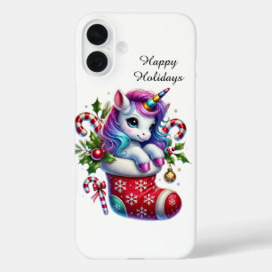 Weihnachtliches Weihnachtsfest individuell anpassb iPhone 16 Plus Hülle