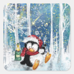 Weihnachtpenguin Stickers