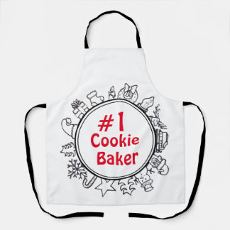 Weihnachts #1 Cookie Baker Schürze