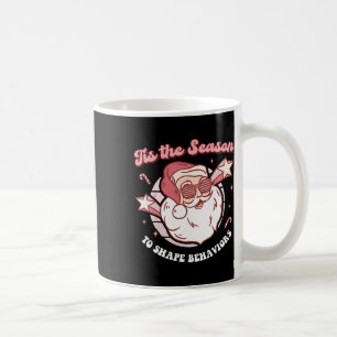 Weihnachts-Aba-Verhaltenstherapie Retro-Techniker  Kaffeetasse
