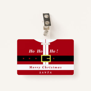Weihnachts-Abzeichen Weihnachtsmann gibt Custom Yo Ausweis