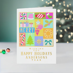 Weihnachts-Adventskalender gefaltete Folie Holiday