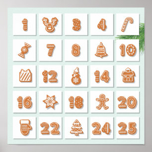 Weihnachts-Adventskalender Poster