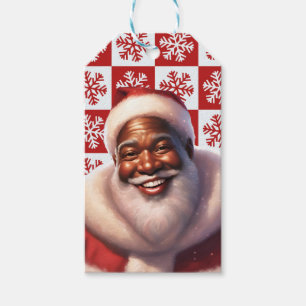 Weihnachts-Afroamerikaner Jolly Santa Claus, Geschenkanhänger