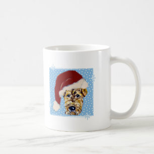 Weihnachts-Airedale Kaffeetasse