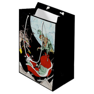 Weihnachts-Albtraum Custom Geschenktasche Mittlere Geschenktüte