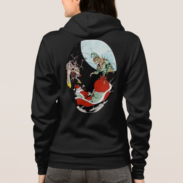 Weihnachts-Albtraum Frauen Full-Zip Hoodie (Rückseite)