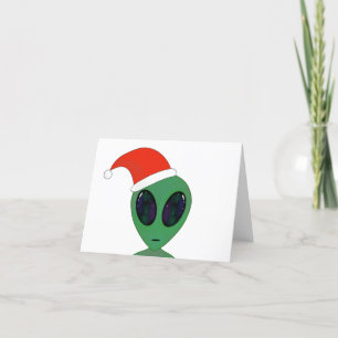 Weihnachts-Alien Feiertagskarte