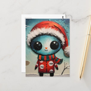 Weihnachts-Alien Postkarte