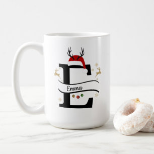 Weihnachts-Alphabet-Kollektion – Buchstabe E Desig Kaffeetasse