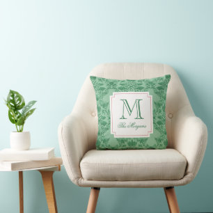 Weihnachts Ananas-Ornamente Monogramm Kissen