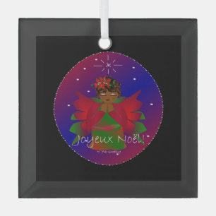 Weihnachts-Angel-Baby Gebet Joyeux-Weihnachten Ornament Aus Glas