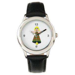 Weihnachts Angel Bell Kinder mit Zahlen beobachten Armbanduhr
