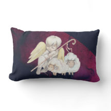 Weihnachts-Angel-Hirte mit Lämmern