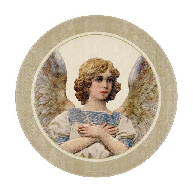 Weihnachts Angel Holiday Cheeseboard Cookie Plate Schneidebrett (Vorderseite)