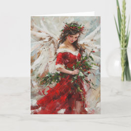Weihnachts-Angel-Karte Feiertagskarte