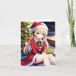 Weihnachts-Anime P - AI Karte