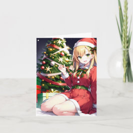 Weihnachts-Anime-Q - AI Karte