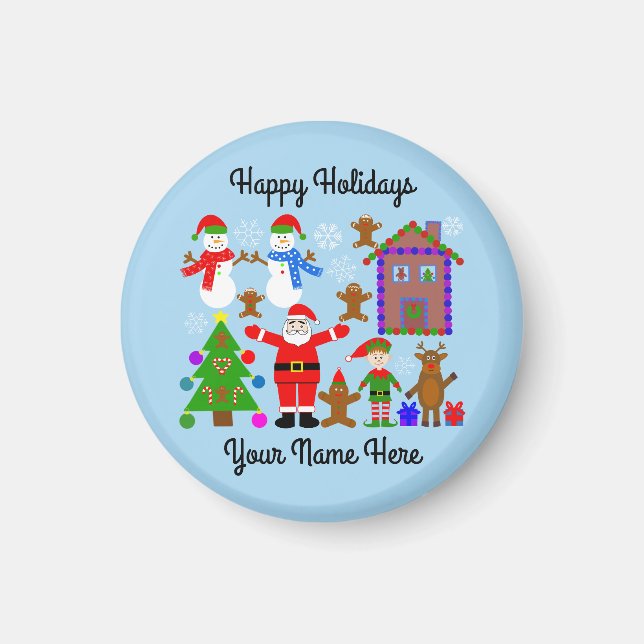 Weihnachts-Ansammlung #2 Magnet (Vorne)