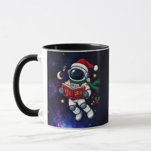 Weihnachts-Astronaut Sternsingen im Weltraum Tasse