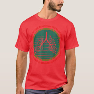 Weihnachts-Atemtherapie RT Lung Christmas Li T-Shirt