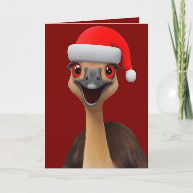 Weihnachts Aussie Helper - Niedliche Weihnachtszei Feiertagskarte (Vorderseite)