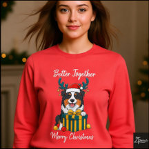 Weihnachts-Aussie-Hund-Rentiergeweih-Geschenk-Graf