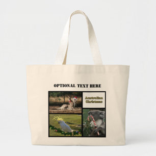 Weihnachts-Aussie-Style-Tiere Jumbo Stoffbeutel