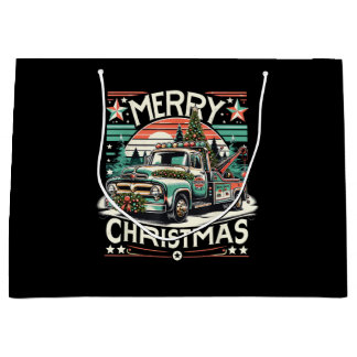 Weihnachts Auto Abschleppen Frohe Weihnachten 1950 Große Geschenktüte