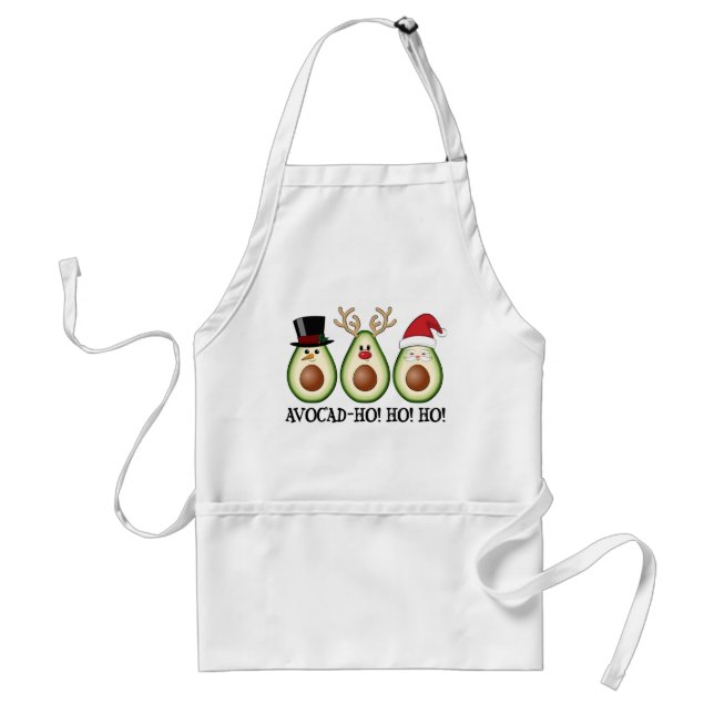 Weihnachts Avocado Frosty, Rudolph und Santa Schürze (Vorne)