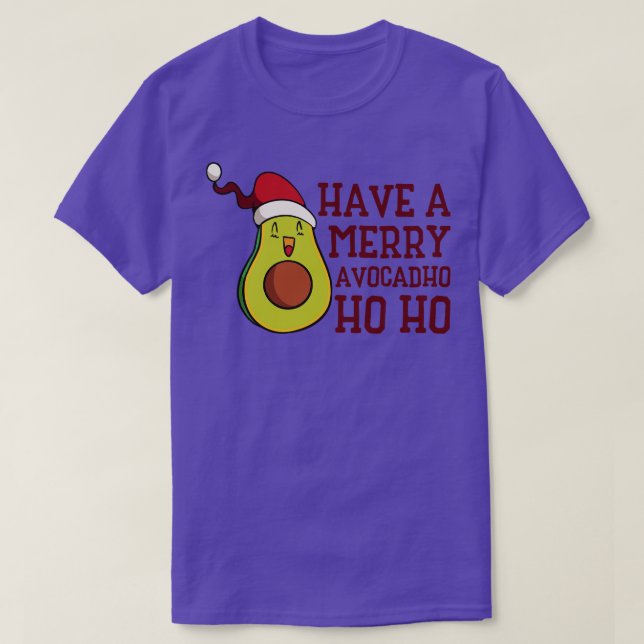 Weihnachts Avocado Keto Frucht Ernährung Feiertag  T-Shirt (Design vorne)