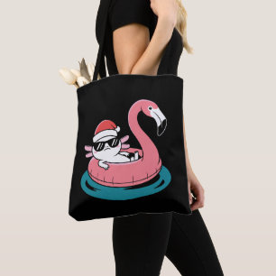 Weihnachts-Axolotl-Santa-Hut-Flamingo-Pool-Schwimm Tasche