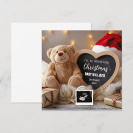 Weihnachts-Baby-Ankündigung Social Media Einladung