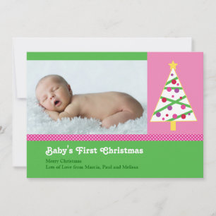 Weihnachts-Baby-Fotokarte Feiertagskarte