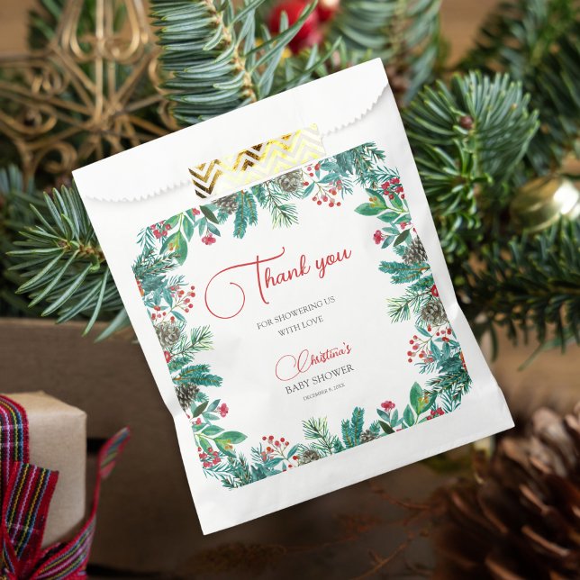 Weihnachts-Baby-Gender-Neutral-Baby-Dusche Geschenktütchen (Von Creator hochgeladen)