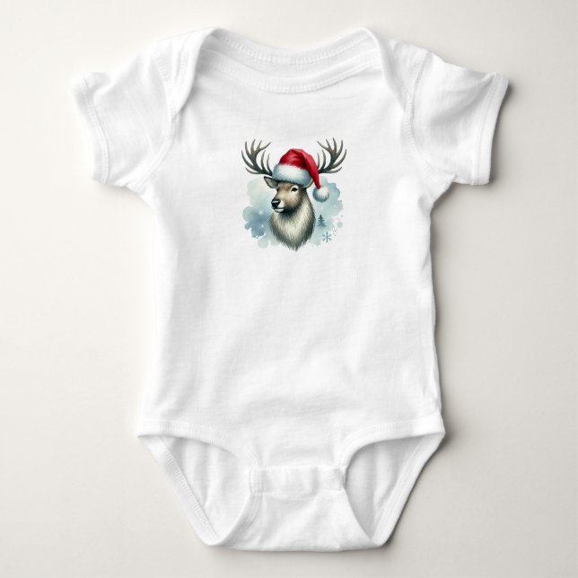 Weihnachts Baby Jersey Bodysuit:D Baby Strampler (Vorderseite)