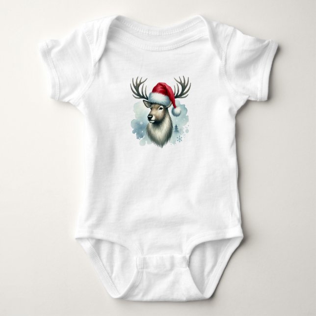 Weihnachts Baby Jersey Bodysuit:D Strampler (Vorderseite)